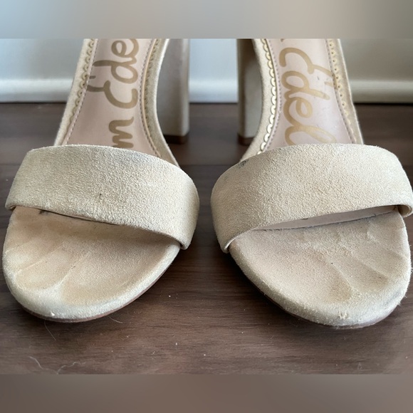 Sam Edelman Suede Ankle Strap Heels - Picture 7 of 11